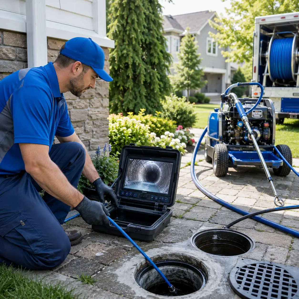 Outdoor drain cleaning professionals serving New Vineyard, ME